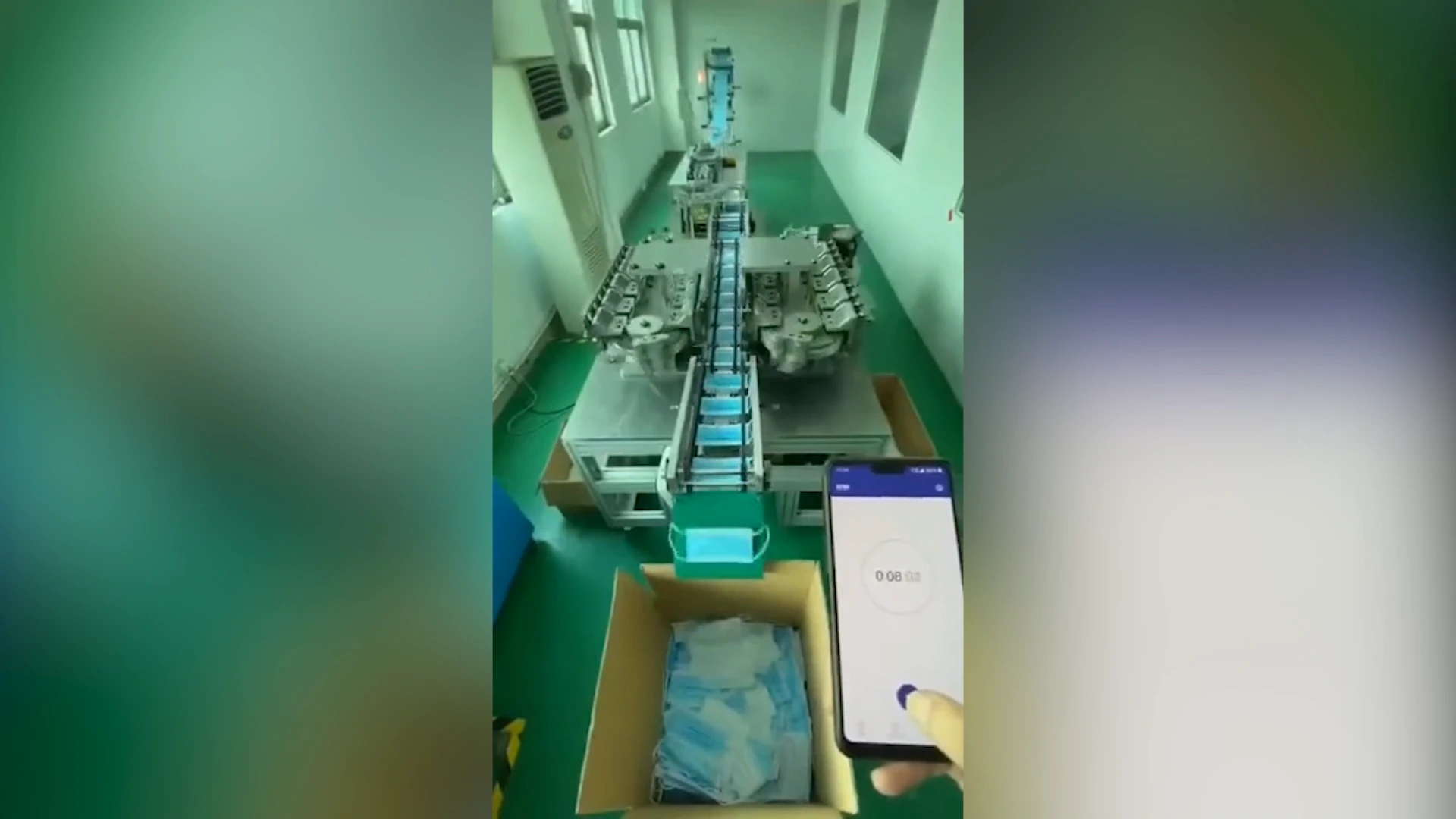 Super high speed fully automatic 3ply mask making machine