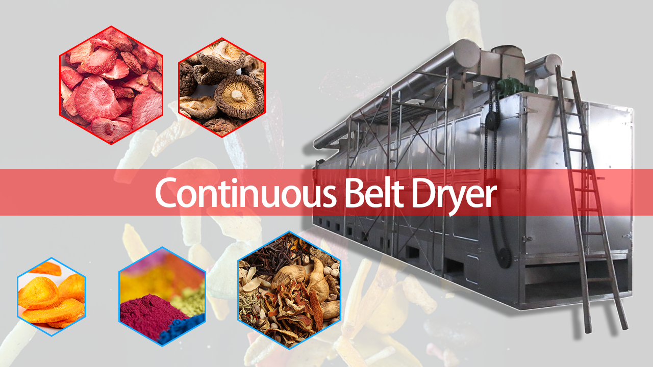 Industrial Conveyor Mesh Belt Dryer Crisp Production Line Drying ...