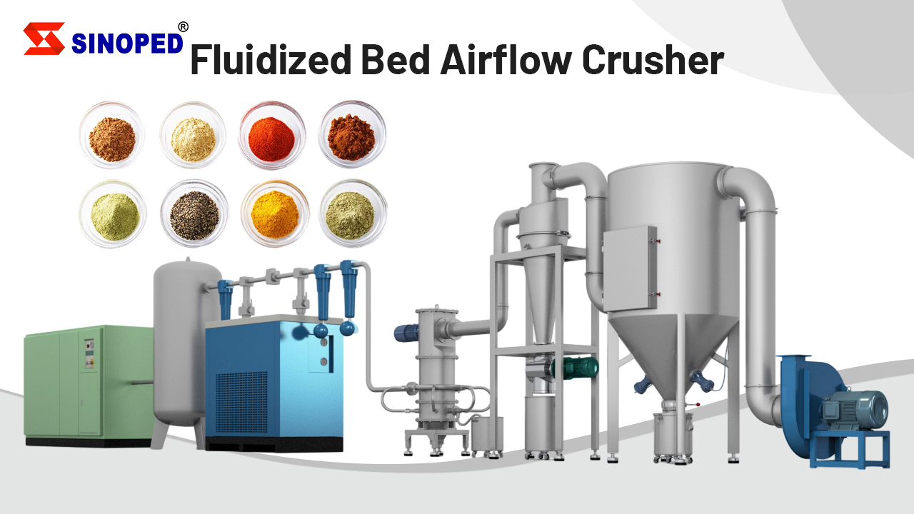 Fluid Bed Airflow Crusher | Ultrafine Pulverizer Equipment | Sinoped