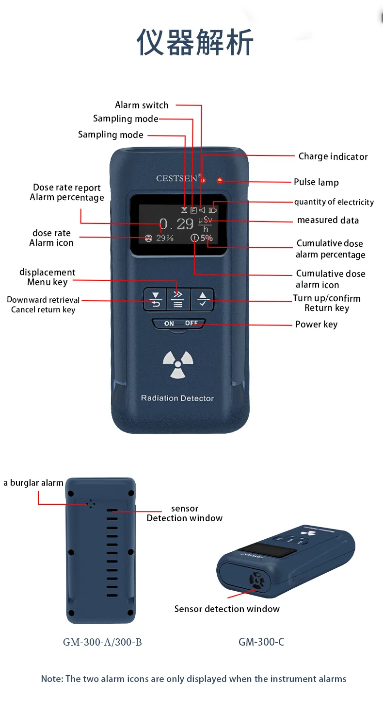 Personal radiation dose alarm device GM-300A/B/C - Technical Support - 15