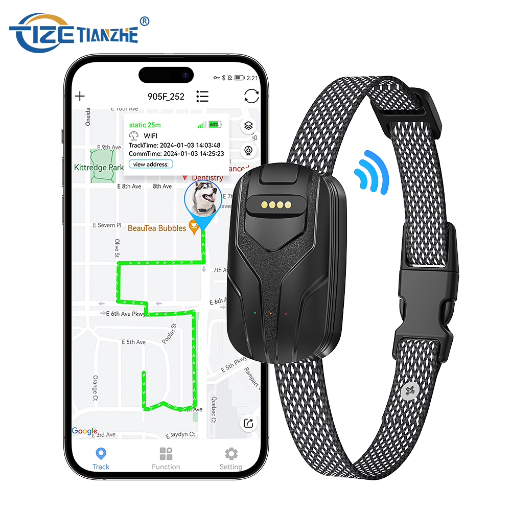 TIZE Smart 4G Pet GPS Tracker Collar Pet GPS Locator Anti TIZE Smart 4G Pet GPS Tracker Collar Pet GPS Locator Anti