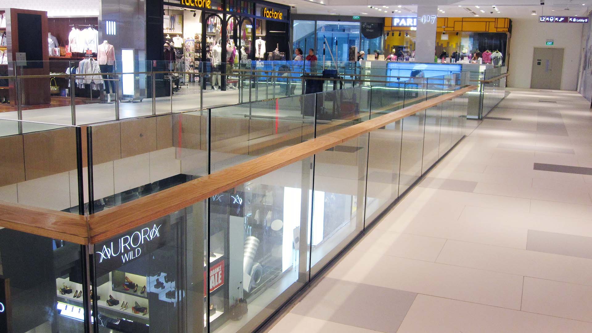Stainless Steel Glass Railing Para sa Orchard Central