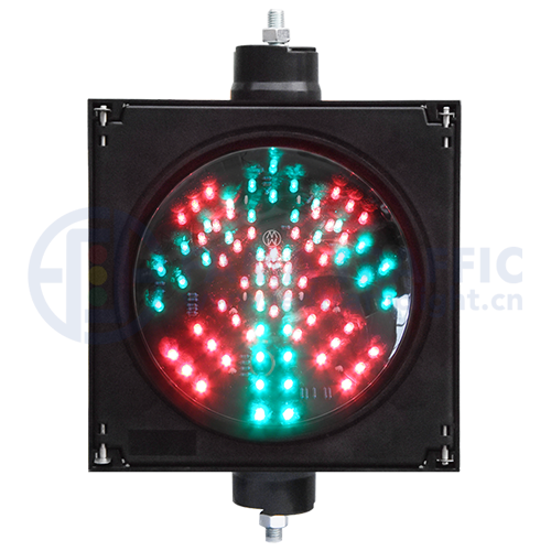 200mm Red Cross & Green Arrow in one unit traffic light