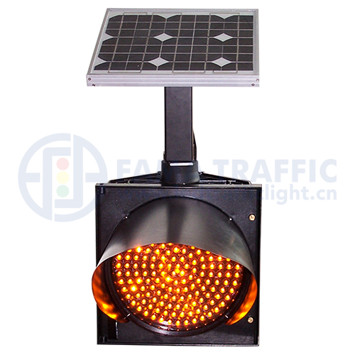200mm Solar Yellow Flashing Light