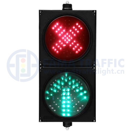 【中古】 SIGNAL　RED/ＣＤ/SIGNAL-001 200mm Red Cross & Green Arrow Traffic Signal Lights