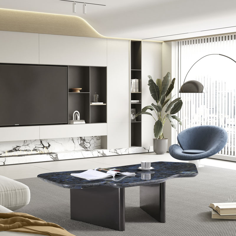 Cuboid Table Nano CJ-301 Cuboid combination artificial marble coffee table | Nano ...