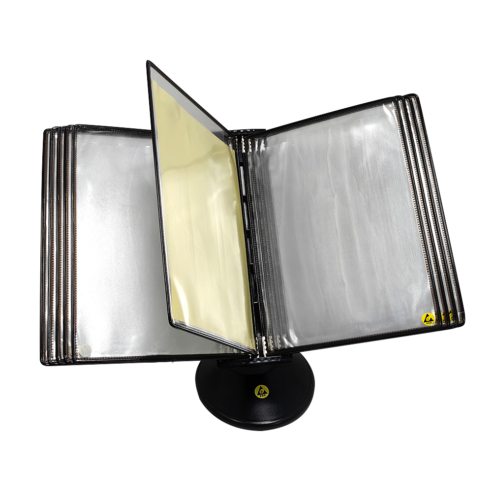 A4 Size Display Folder File Rack 10 Page ESD Anti-Static Wall Mounted ...