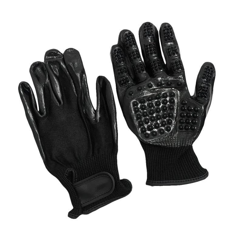 240 Paires De Gants De Travail Premium, Paume Enduite De Caoutchouc Latex Noir – Taille L, Marque Henry