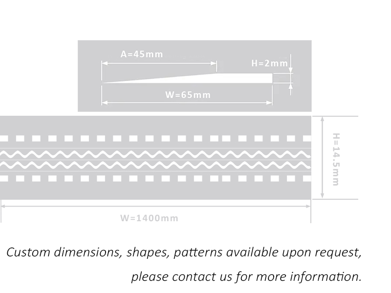 gypsum board belt dimensions