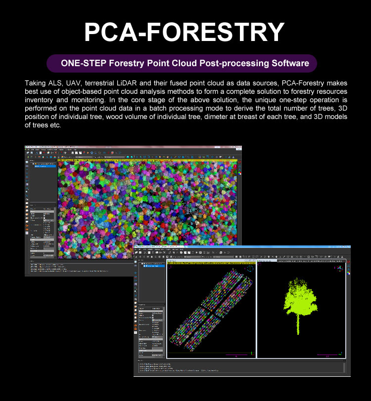 PCA-Forestry Point Cloud Data Processing and Analysis Software