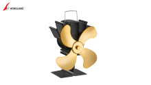 Honglang 2020 new wood burner No battery fireplace heat powered stove fan for wood burning stove top