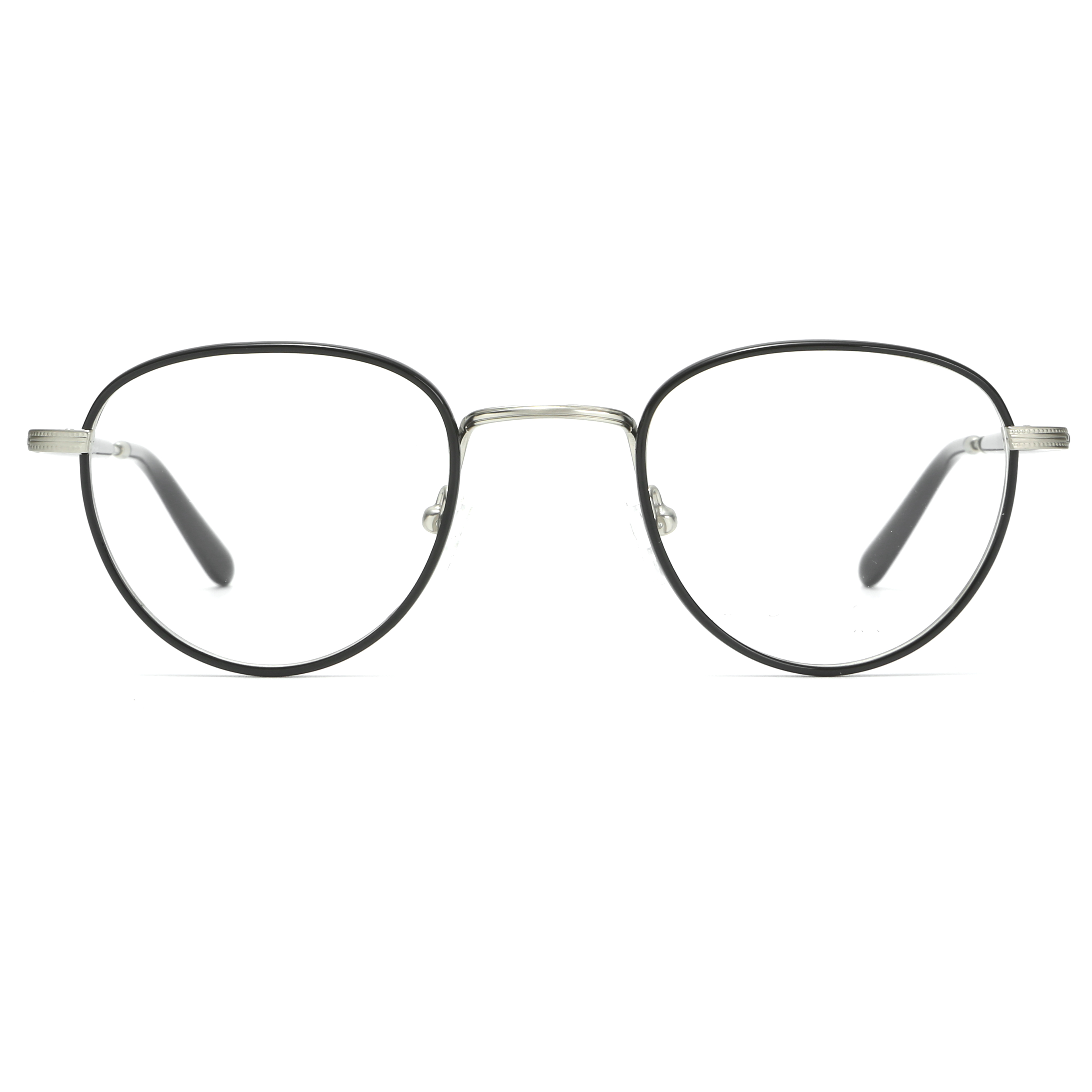 KEYRI 2 Paia Occhiali Anti Luce Blu, Occhiali Da Lettura Anti Luce Blu Con Trasparente Lenti Antiriflesso Per Uomo E Donna Telaio Rotondo Occhiali Per Pc Con Blocco Della Luce Blu (Nero