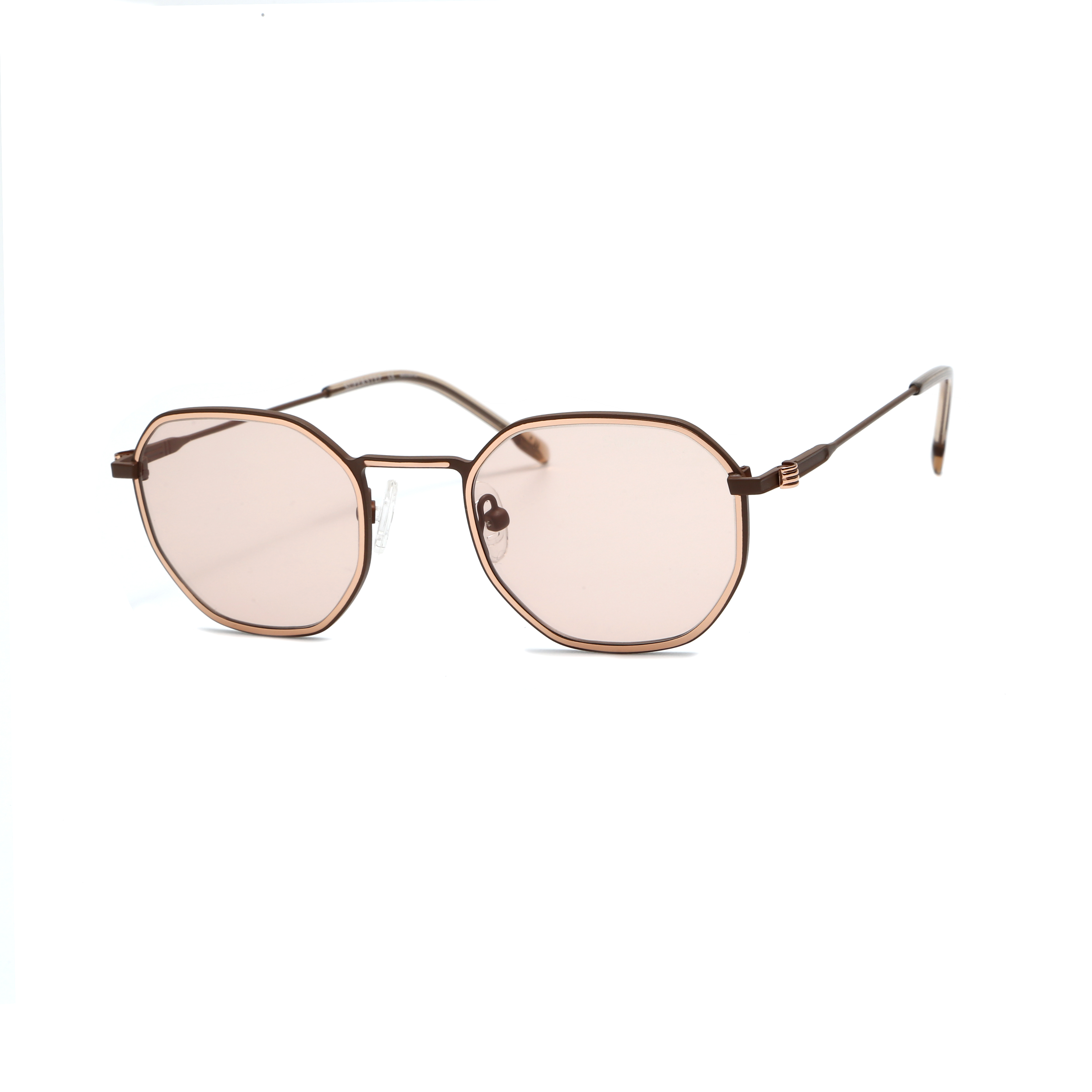Retro Hexagon Shape Sunglasses for Women Trendy Polygon Sun 