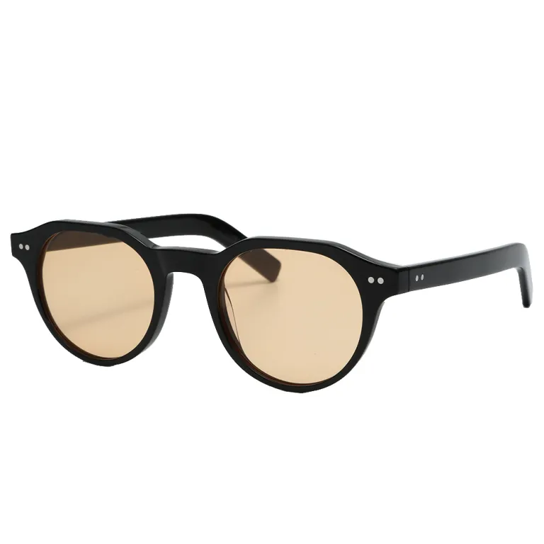 Top Occhiali Da Sole Vintage Rotondi New Arrivals Frame Di Occhiali Da Sole Acetato Rotondi Retro Lente Leggera Anti Blu Occhiali Da Design Vintage Unisex - Foto 10