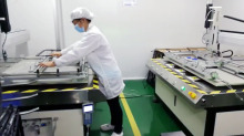 SKYWORTH middle frame UV dispensing project
