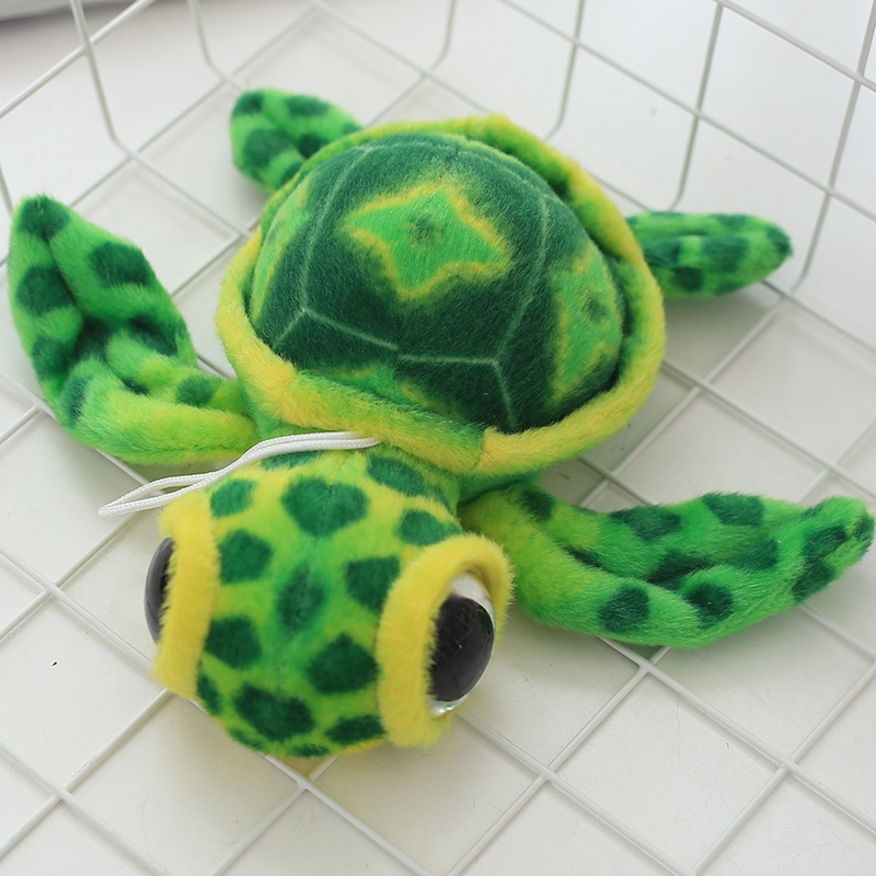 Colorful Tortue Big Eye Baby Turtle Plush Toys Green Amphibians Reptile