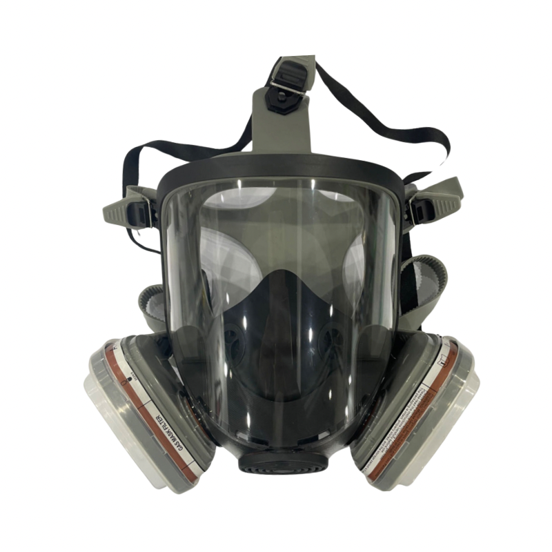 Quality Newest gas mask design with wide field and scratch-resistant ...