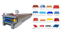 double layer roofing sheet roll forming machine