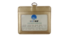 Wholesale Stock Sekolah dan Bekerja Name Tag ID Card Pemegang Lencana Kulit Kartu:
