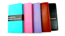 Environmental protection PU leather business card book inside page of environmental protection PVC glue