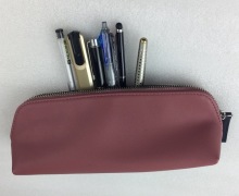 Small PU Leather Pencil Cases wither zipper