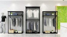 Men Clothing Shop Furniture Design Store Clothes Rack Metal Hanging Clothing Display Stands VA201-2
