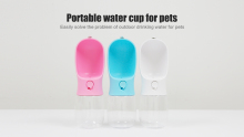 Portable water cup for pets