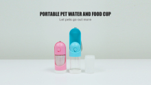 Portable pet water and food cup