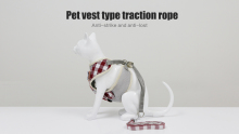 Pet vest type traction rope
