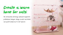 Create a warm home for cats