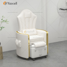 Yoocell New Design Hot Sale Cream Color High Quality SPA Furniture Pedicure Chair Beauty Footbath Spa Chair-1085