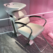 Yoocell New Design Hot Sale Adjusted Seat(Forward And Backward) White Hair Shampoo Bed For Salon Shampoo Chair -OC8246