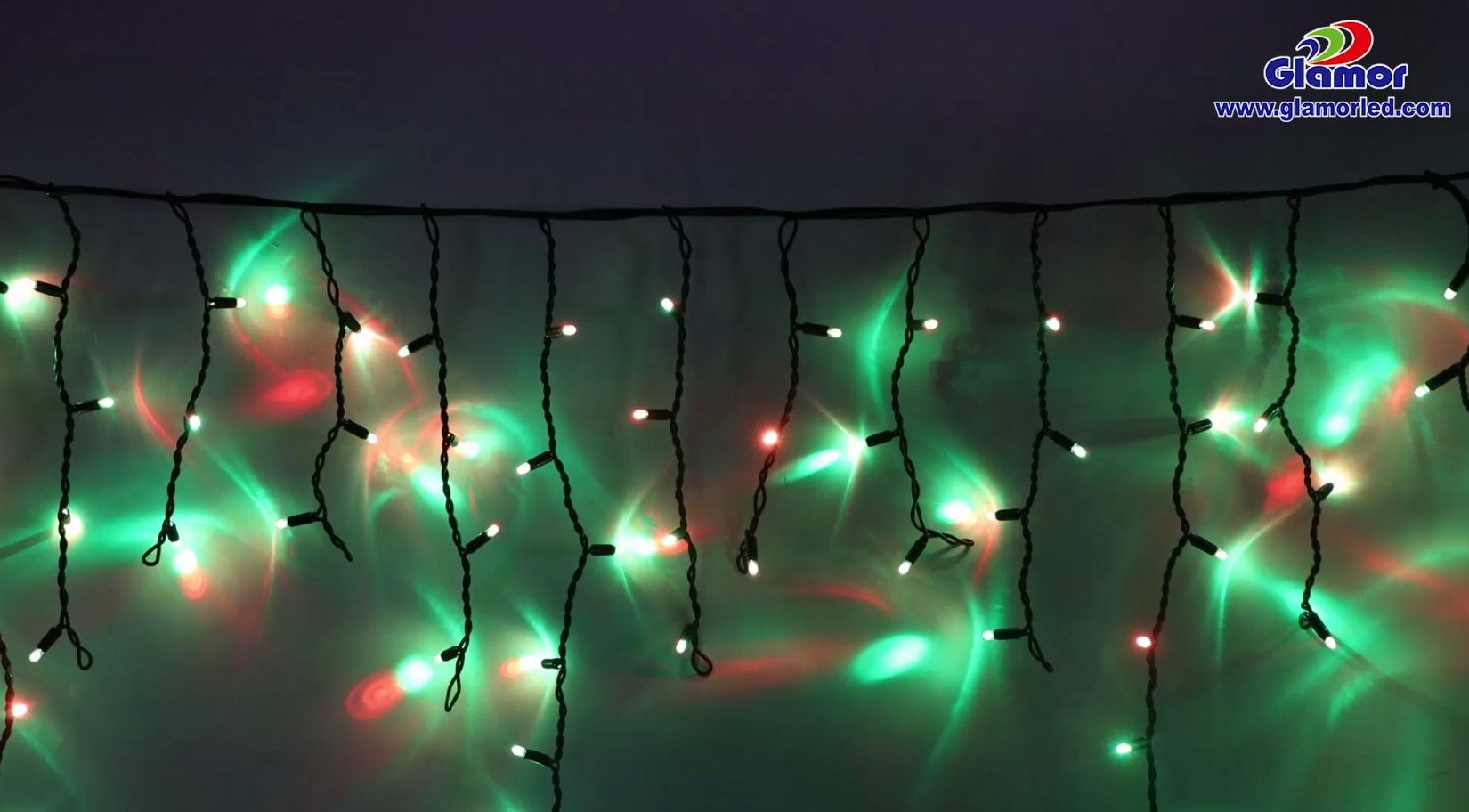 High Quality Dual Color Icicle LightRed and Green Wholesale GLAMOR