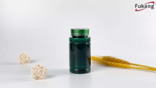 Caighdeán is Fearr 130ml Ábhar PET Cógaisíocht Úsáid Míochaine Míochaine Coimeádán le Cap Miotal agus Monarcha Séala Saincheaptha