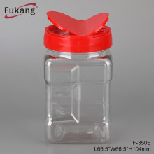 Fukang 350ml spoon and holes spice container salt pepper condiment shaker easyholding seasoning jar manufacturers