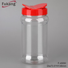 Fukang 450ml salt pepper condiment shaker with spoon and holes cap manufacturer