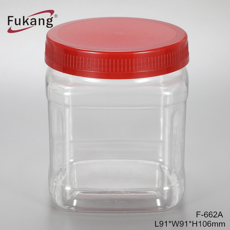  Wholesale 650ml food container cookie snack chocolate nut jar with customized lid with good price - Fukang 