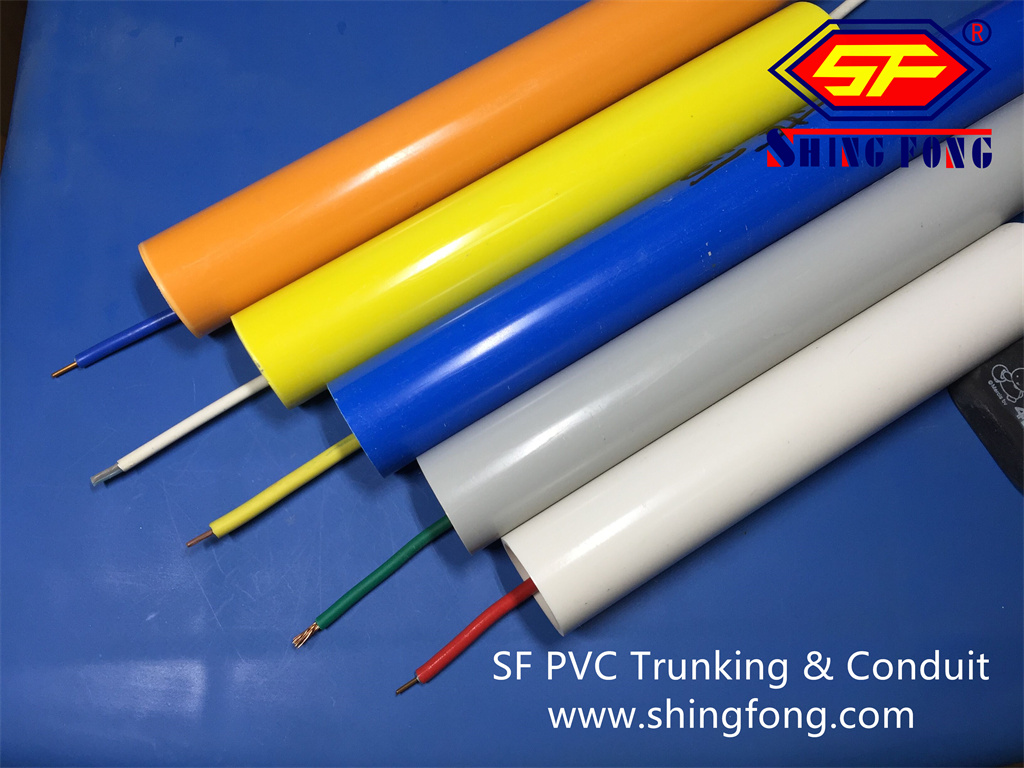 White PVC Wire Sunud Tubo Wholesale Size OD25 * 1.2mm Rigid PVC kanal Tubo