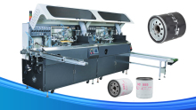 Full Automatic 2 Color Cylindrical Screen Printing Machine for Oil Filter