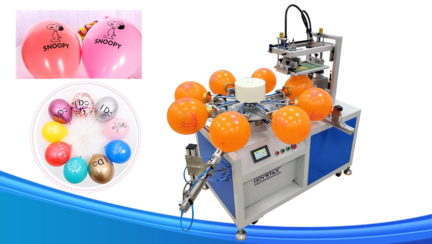 1 Color Balloons Screen Printing Machine - Hoystar Printing | Hoystar ...