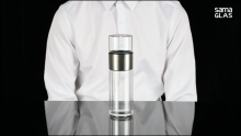 C-009 glass water bottle with lid best glassware manufacturer