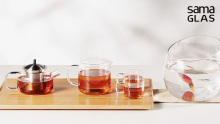 Chinese glass Kung Fu tea set wholesale, quality assuranced
