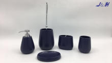 European style solid color resin bathroom accessories Chinese manufacturer