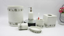 Polyresin-Ivory hand painting seashell collection polyresin bathroom tools