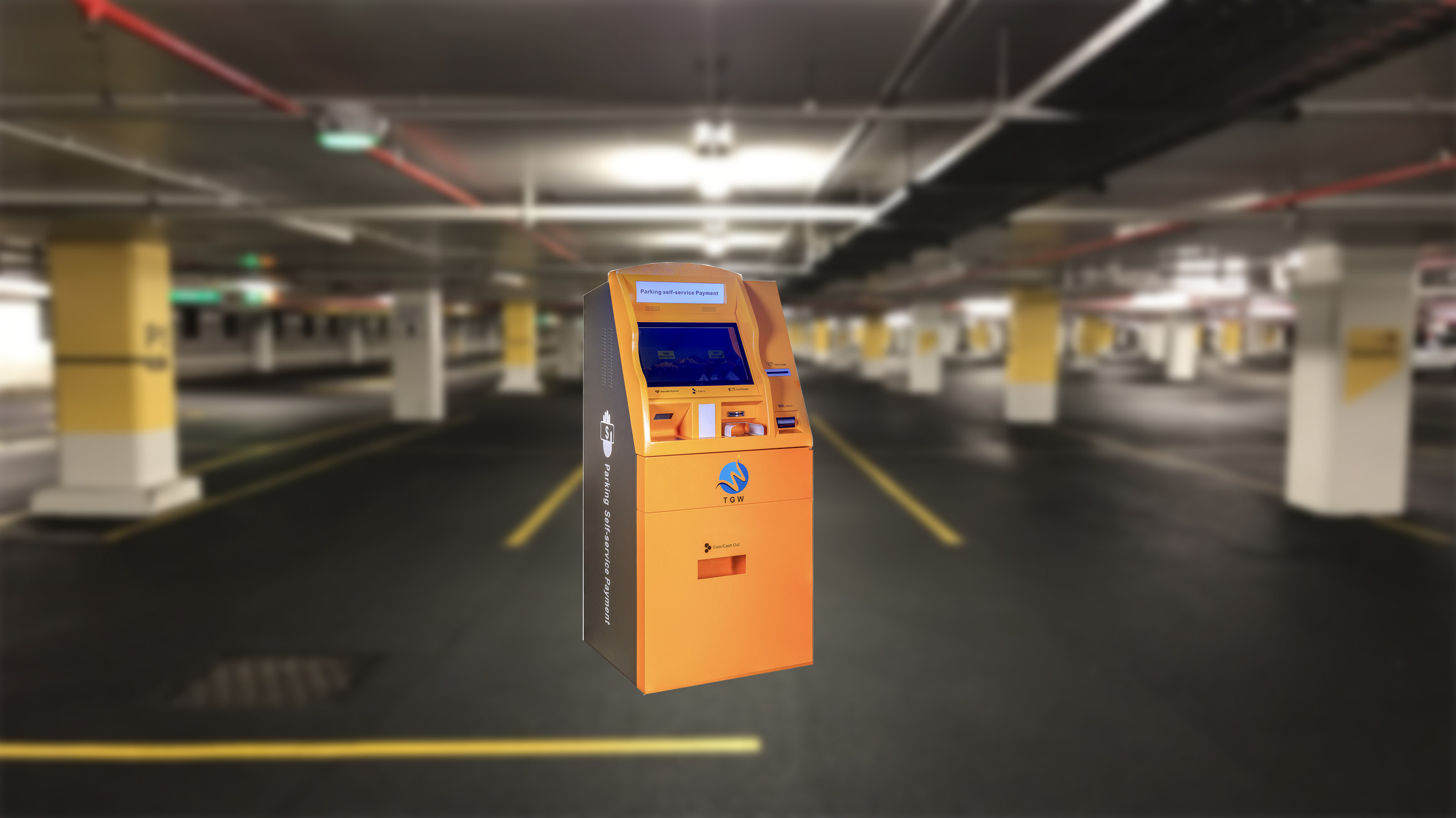 Park Ir Touch Frame Payment Terminal Self Service Parking ödəniş Machine
