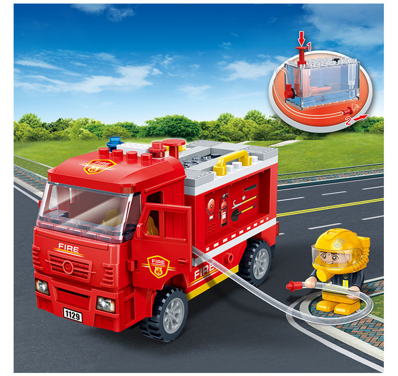 Конструктор BANBAO пожарные 8299 big Fire Truck