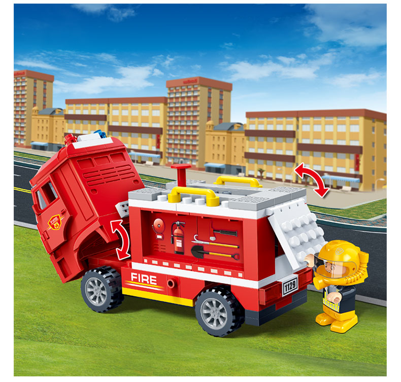 Конструктор BANBAO пожарные 8299 big Fire Truck