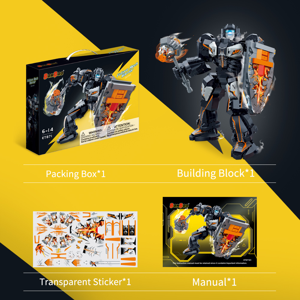 BanBao ET871 Boys Educational Cool Newest ABS Plastic Future