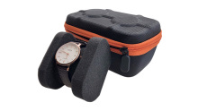 New Style Carrying Zipper Closure Protective Hard EVA Watch Case with High Quality Foam for Man and Woman