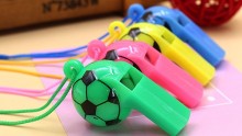 Toy whistle, funny whistle,football shape whistle